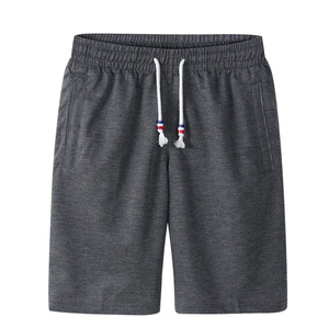Pantalones Cortos Bermuda de Algodón para Hombre, Color Sólido, Cintura Media Elástica, Estilo Casual, Tejido de Punto, Diseño Transpirable - Product Image 2