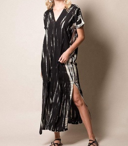 Vestido de diseñador para mujer, caftán de verano con tinte anudado, 2022 - Product Image 1
