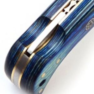 Cuchillos Plegables Premium con Hoja de Acero con Patrón de Damasco, Mango Curvo Ergonómico, Herramienta de Bolsillo Hecha a Mano para Caza, Camping y Senderismo - Product Image 6