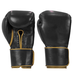 Gants de boxe en cuir véritable sur mesure, vert uni, pour entraînement professionnel, sparring, équipement de Muay Thai, OEM - Product Image 5