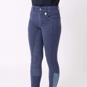 Leggings de equitación de asiento completo para mujer de alta demanda, diseñados a medida, informales, transpirables, de poliéster/spandex para montar a caballo. - Product Image 4