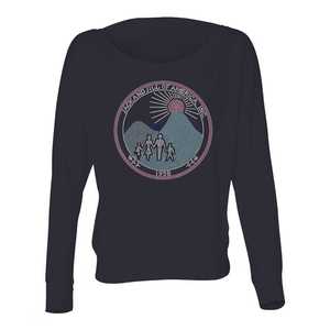 Jack and Jill Logo Off Shoulder Tee Women Long Sleeve Casual Fashion <b>Top</b> Soft Comfortable Trendy Streetwear Pullover Shirt - Product Image 2