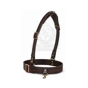 Ceinture Sam Browne en cuir réglable avec un design classique et simple pour les tenues formelles, les événements et le quotidien - Product Image 3