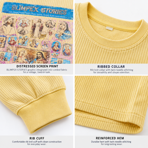 Sudadera con cordón unisex extragrande personalizada, con estampado gráfico vintage, cuello redondo, tejido grueso, fabricante OEM de marca privada - Product Image 5