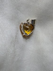 Pendentif en citrine vintage plaqué or, pierre précieuse jaune, argent sterling 925, bijoux élégants faits à la main, cadeau pour femmes - Product Image 4
