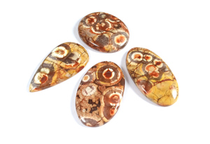 Cabujón de Jaspe Ojo de Pájaro Natural, Piedras de Diseño, Gema Suelta Pulida a Mano para la Fabricación de Joyas y Collares - Product Image 2