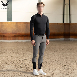 Men Horse Riding Breeches Uses for Equestrian Training and Stable Use Top Trendy Product Skinny Fit <b>Stretch</b> Competition Breeches - Product Image 6