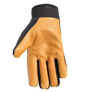 Gants de travail en cuir robustes, antidérapants, renforcés, pour la construction et le soudage - Product Image 3