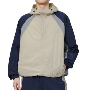 Conjunto de Chaqueta corta cortavientos con cremallera, ropa de calle de nailon y poliéster, chándales, rompevientos para hombre, conjunto elástico de dos piezas 2026 - Product Image 2