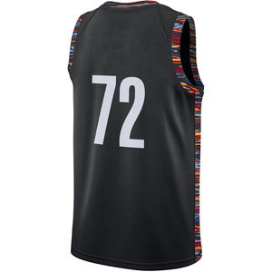 Maillot de basket-ball pour hommes tendance, imprimé, impression par sublimation personnalisée, tissu respirant et absorbant l'humidité, sans manches - Product Image 2
