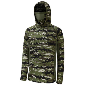 Hoodie de chasse unisexe à manches longues, imprimé floral, respirant, polyester/spandex, vêtements d'extérieur, utilisation estivale - Product Image 4