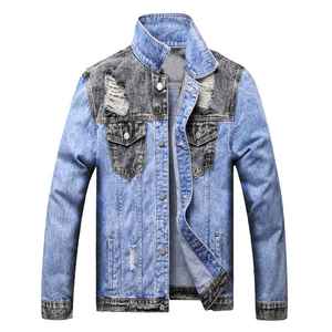 Custom Logo Canvas <b>Denim</b> <b>Jacket</b> for Men & Boys Casual Breathable Windproof Eco-Friendly Winter Streetwear <b>with</b> Button Front - Product Image 6