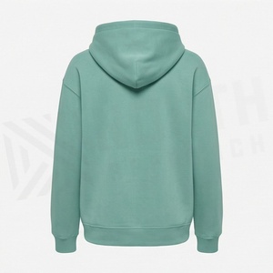 Fleece Cotton Winter Hooded Crop Top Oversized Drop Shoulder Custom Women's Streetwear Hoodies New Customized Color - Product Image 2