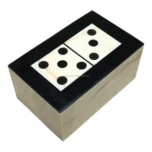 Ensemble de dominos en résine écologique de luxe, fait main, 28 pièces, dominos professionnels, étui de rangement, vente en gros, artisanat - Product Image 4