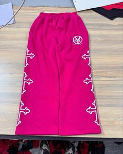 New Men's Customized Logo High-Performance Woolen Fleece Sweatpants Breathable Solid Pattern Drawstring <b>Summer</b> 100% Cotton <b>Light</b> - Product Image 3