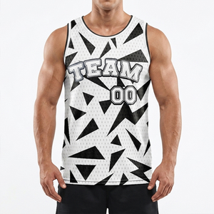 Maillot de basket-ball unisexe personnalisé en polyester respirant et antibactérien avec sublimation par transfert thermique, nom et numéro personnalisés - Product Image 5
