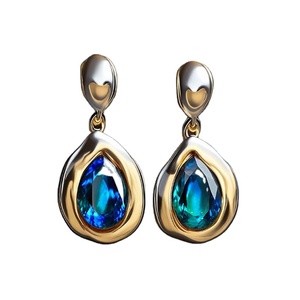 Designer Popular Brand 925 Sterling Silver Wedding Long Dangle Gemstone <b>Statement</b> 2025 <b>Jewelry</b> - Product Image 1