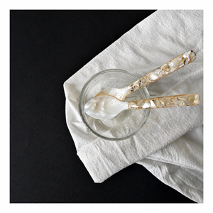 Vintage Seashell Teaspoons With Long Handles Mirror Polish Dishwasher Safe For Wedding Use - Product Image 1