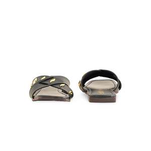 Sandales à talons décontractées noires pour femmes, style à enfiler CL2003 - Product Image 2