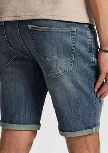Men's Solid Color Ripped Canvas Bermuda <b>Shorts</b> Mid Waist Drawstring Closure Casual Eco-Friendly Windproof Quick Dry - Product Image 6