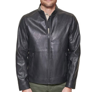 Veste en cuir de qualité supérieure, vêtement d'extérieur décontracté, surface lisse, style classique, coupe confortable, construction durable, look élégant - Product Image 4