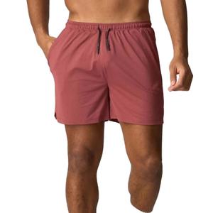 Pantalones Cortos Deportivos para Hombre, de Color Sólido, Secado Rápido, con Cordón Ajustable, Cintura Media, Estilo Casual, Tejido de Poliéster, con Bolsillos - Product Image 1