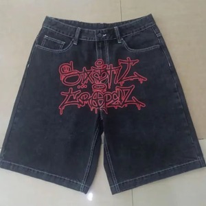 Shorts de Mezclilla para Hombre, Estilo Hip Hop, Corte Holgado, Jeans de Verano con Opciones de Logotipo Bordado Personalizado Disponible - Product Image 2