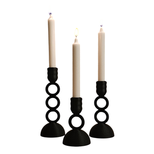 Hot Selling <b>Candle</b> Stand Black Finished For Home Decor <b>Candle</b> Stick Holder in Casted Aluminium in <b>Bulk</b> Handmade Customized - Product Image 4