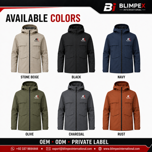 Chaqueta Utilitaria con Capucha Personalizada OEM, Resistente al Agua, con Múltiples Bolsillos, Ligera, con Impresión Personalizada y Etiqueta Privada - Product Image 5