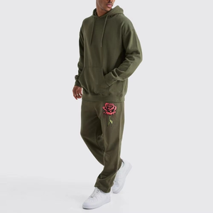 Ensemble de survêtement décontracté pour homme, deux pièces, sweat à capuche et pantalon de jogging doux et respirant, en coton, streetwear, vêtements de sport, confort quotidien, flexibilité - Product Image 5