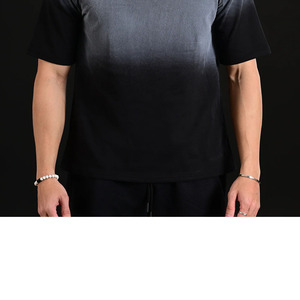 T-shirt Homme Oversize Uni à Grammage Lourd avec Impression 3D en Mousse Personnalisée Effet Délavé au Soleil pour un Style Vintage Boxy et un Lavage Acide 100% Coton - Product Image 4