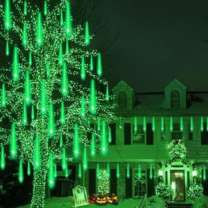 Luci a Cascata per Halloween, 192 LED, Effetto Pioggia di Meteore, per Decorazioni Festive da Esterno - Product Image 2