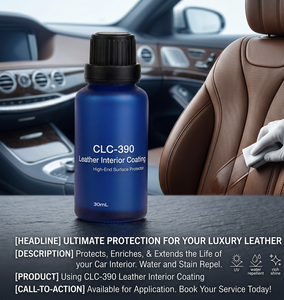 CLC-390 Leather Coating Paint Care with Durable Surface Shield Formula for Long Lasting <b>Interior</b> Gloss <b>Car</b> <b>Interior</b> Protection - Product Image 4