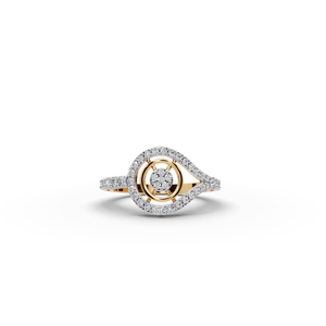 Anillo de Compromiso con Diamante Cultivado en Laboratorio en Forma de Lágrima - Product Image 1