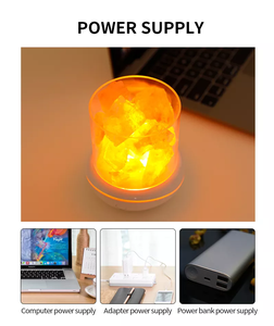 Wholesale Home Essentials Natural Electronic Usb pink <b>Crystal</b> Led Himalayan Salt Lamp Night Light Room Aroma Diffuser - Product Image 6