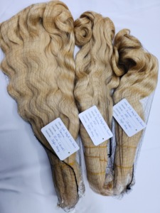 Frontal de encaje premium 6x6 para cabello de bebé # Peluca de Mujer Adulta Ligeramente Ondulada de 60 cm y 45 cm para Exhibición - Product Image 1