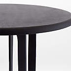Contemporary Bar <b>Table</b> Architectural Slat Base Solid Top Design Sturdy Structure <b>Space</b> <b>Saving</b> Statement for Modern Interiors - Product Image 4