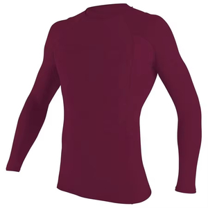 2026 Wholesale Long Sleeve Unisex Adult Spandex Comfortable Rash Guard with UV Protection Compression Fit for <b>Surfing</b> & Swimming - Product Image 2