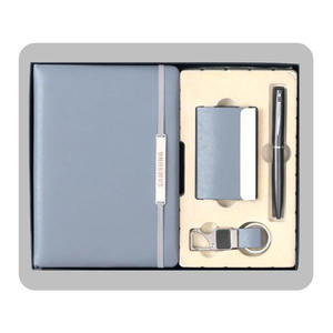 Set de Regalo Corporativo Personalizado de Cuero PU Premium con Impresión en Relieve, Caja de Regalo de Color Personalizado - Diario y Bolígrafo para Pascua/Acción de Gracias - Product Image 1