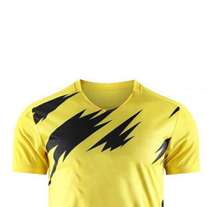 Maillot d'entraînement de football personnalisé, été, respirant, séchage rapide, antibactérien, polyester, sublimation 3D, broderie nom, numéro, club - Product Image 3