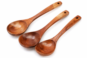 Cuchara de Madera de Coco Sostenible con Mango de Bambú, Utensilio de Cocina Ecológico para Exportación Profesional a Granel - Product Image 4