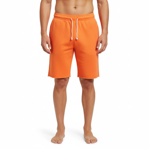 Mens 100% Cotton Knee Length Shorts Lightweight Relaxed Fit Elastic Waist Comfortable Summer Wear Solid Casual Short wear Pants - Product Image 5