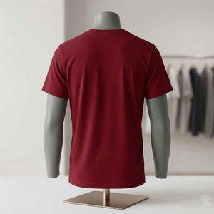 เสื้อยืดสีพื้นพิมพ์ลายตามสั่งสำหรับผู้ชายและผู้หญิง ขายส่ง คุณภาพสูง ผ้าฝ้าย 100% ขนาดตามสั่ง แขนสั้น - Product Image 3