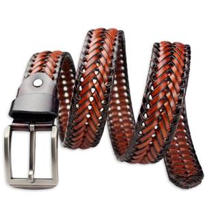 Handcrafts 100% Pure Cow Hide Belts Steel Buckle Vintage Style Eco-Friendly Durable Men's Accessories 3.8 CM Width 138 CM Length - Product Image 3