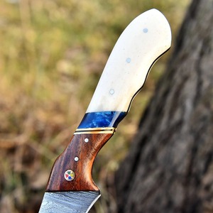 Custom Handmade Eco-Friendly Dishwasher Safe Ambidextrous Modern Forged Fillet <b>Knife</b> 6-7.9in Damascus Steel <b>Bone</b>+Wood <b>Handle</b> - Product Image 2