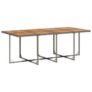 Ensemble de 8 chaises de salle à manger pour patio, en gris foncé, gris clair et marron - Product Image 4