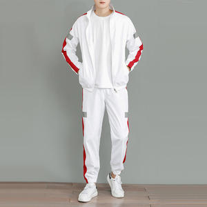 Nuevo Conjunto Deportivo para Hombre, Versión Coreana de Invierno, Dos Piezas, Casual, Sólido, Transpirable y Ecológico - Product Image 2