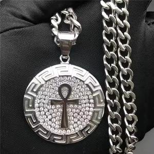 Colgante de Medallón con Corte de Moissanita VVS Personalizado, Joyería Fina de Lujo con Atractivo de Diamante, Baño de Oro y Rodio, Regalo para Amantes del Hip Hop - Product Image 2