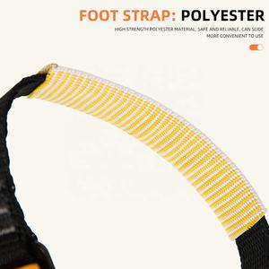 Ascenseur de pied professionnel en polyester, capacité 100 kg, pour escalade, spéléologie, arboriculture, équipement d'accès par corde, anti-chute - Product Image 5
