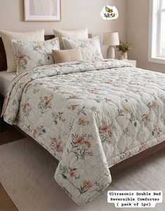 Edredón Reversible Dohar de la Mejor Calidad, Doble Cara, Suave y Cálido, para Dormitorio y Hogar, Disponible para la Venta - Product Image 2